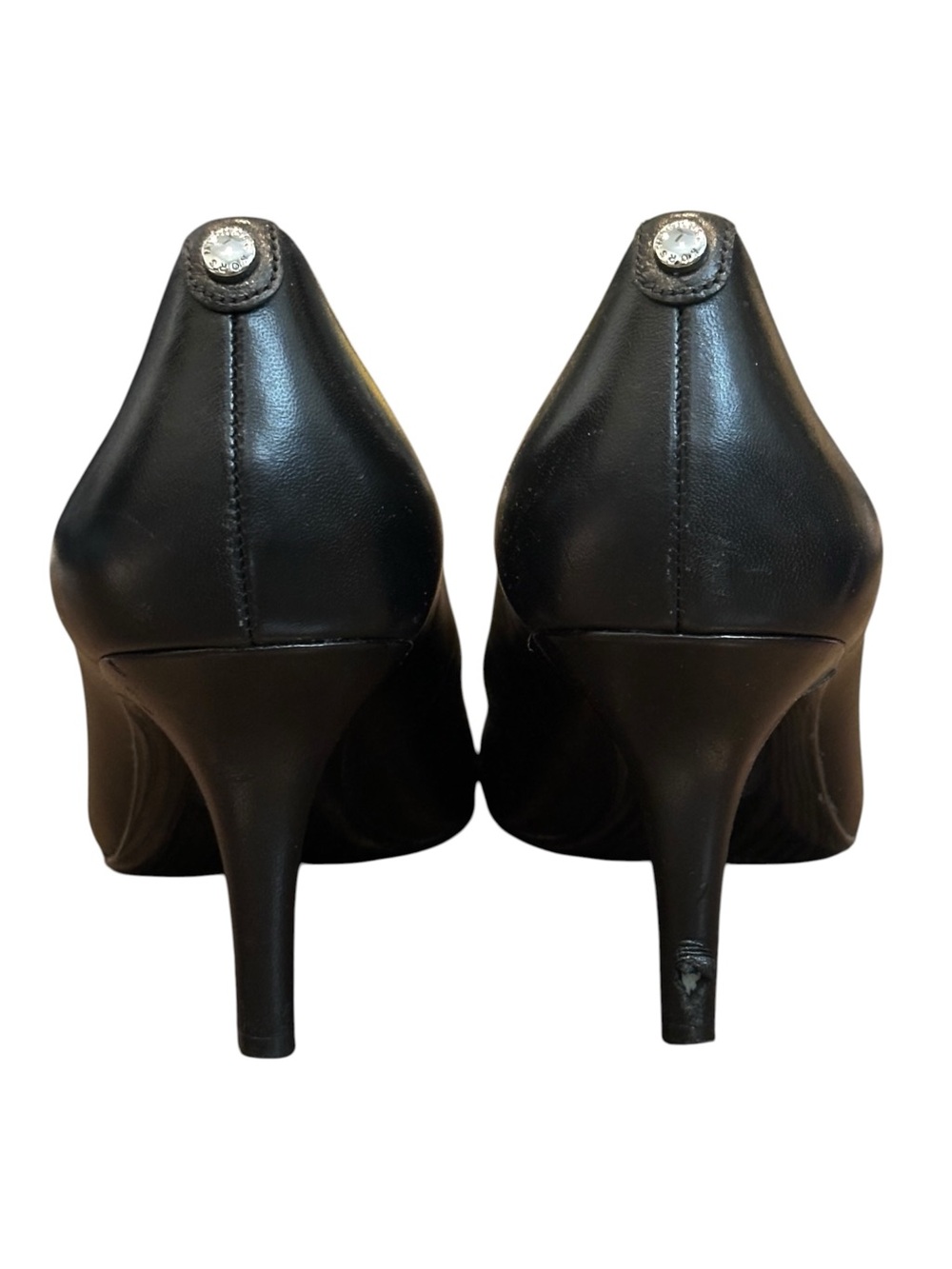 MICHAEL Michael Kors Pointed Toe Leather Pumps in Classic Black Women’s 10 - Picture 3 of 8